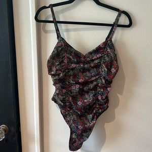 Dress forum mesh floral body suit